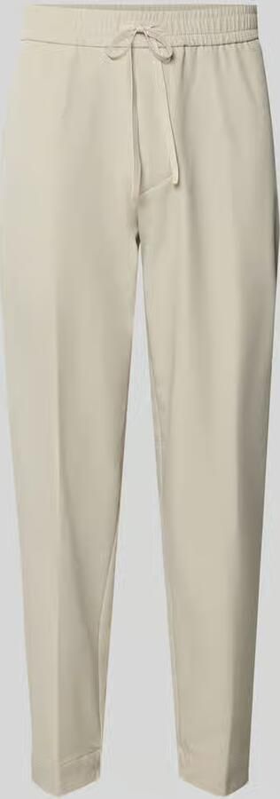 BOSS Green tapered fit stoffen broek met tunnelkoord model 'T_FLEX' - Foto 2