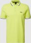 BOSS Green Poloshirt met labelstitching model 'PADDY' - Thumbnail 1