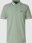 BOSS Green Poloshirt met labelstitching model 'PADDY' - Thumbnail 2