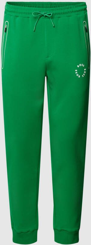BOSS Green Sweatpants met labelprint model 'Hadiko'