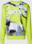 BOSS Green Sweatshirt met ronde hals model 'Salbo Lotus' - Thumbnail 1