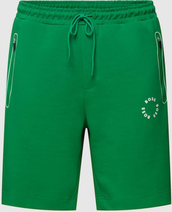 BOSS Green Sweatshorts met motiefprint