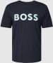 BOSS Green T-shirt met labelprint model 'Tee' - Thumbnail 1