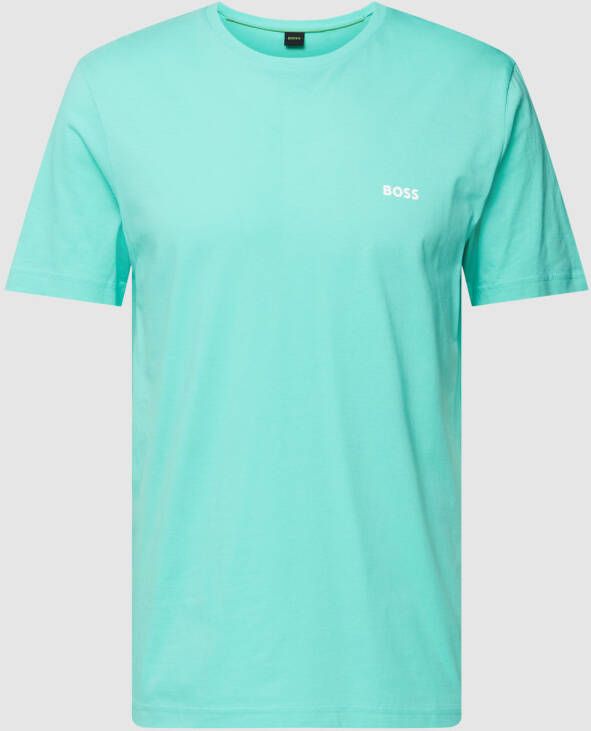 BOSS Green T-shirt met labelprint model 'Tee 7'