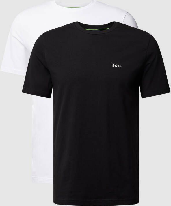 BOSS Green T-shirt met logoprint in een set van 2 stuks