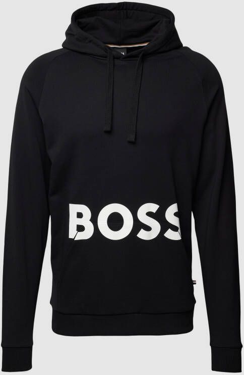 Boss Hoodie met labelprint model 'Fashion'