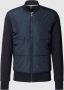 Hugo Boss Sweater met ritssluiting en technisch voorpand Blue Heren - Thumbnail 1