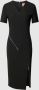 BOSS Black Women Knielange jurk met ritssluitingen model 'Duzira' - Thumbnail 1