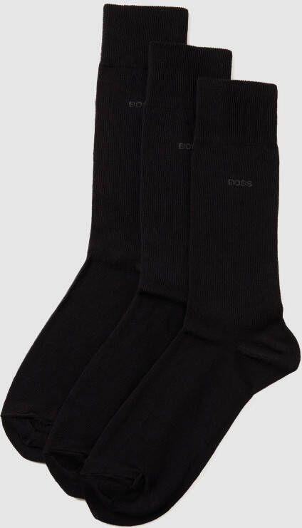 BOSS sokken set van 3 zwart