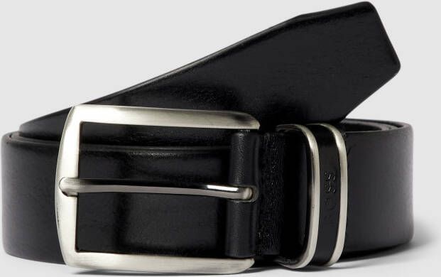 Boss Leren riem met gegraveerd label model 'Jophin'
