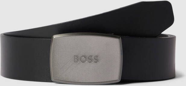 Boss Leren riem met pinsluiting in metallic model 'Jensy'