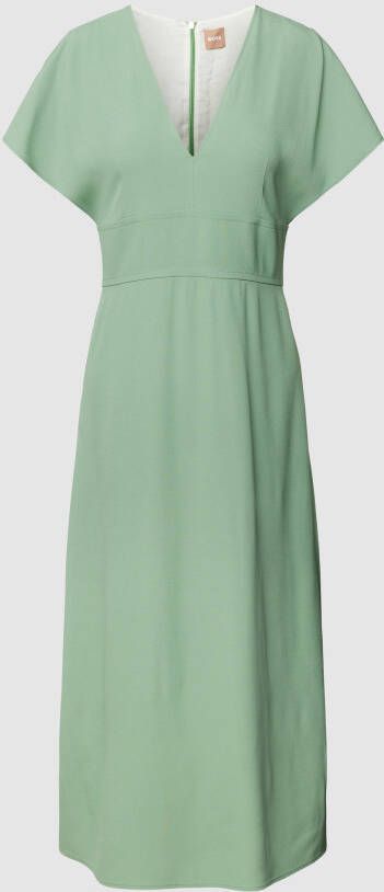 Boss Midi-jurk met V-hals model 'Dawinga'