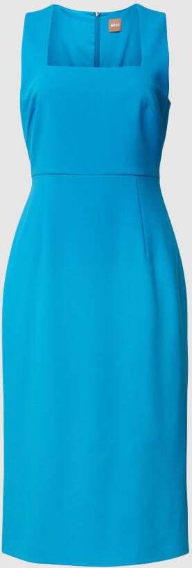 Boss Midi-jurk met vierkante hals model 'Domeja'