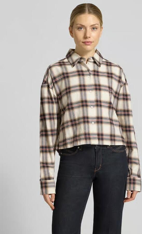 Boss Orange blouse met lange mouwen met borstzak model 'C_Bea' - Foto 3