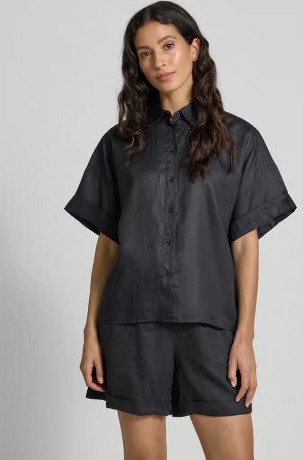 Boss Orange Blouse van ramie met extra brede schouders model 'Bisenas' - Foto 2