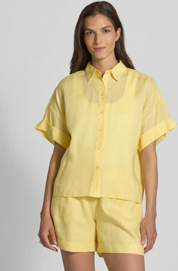 Boss Orange Blouse van ramie met extra brede schouders model 'Bisenas' - Foto 2
