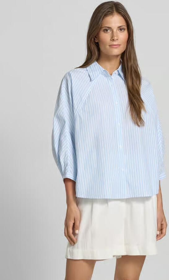 Boss Orange Boxy fit overhemdblouse van puur katoen - Foto 2
