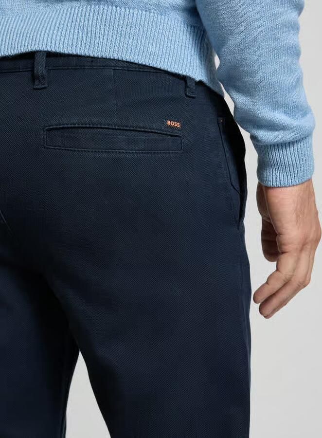 Hugo Boss Slim Fit Chino Broek in Donkerblauw Blue Heren - Foto 5