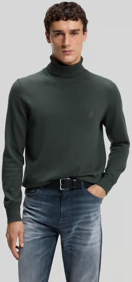 Boss Orange Coltrui met logopatch van kasjmier - Foto 3