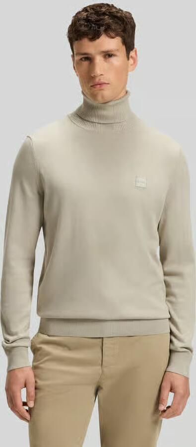 Boss Orange Regular fit coltrui van een mix van katoen en kasjmier model 'AKIRO_S' - Foto 12