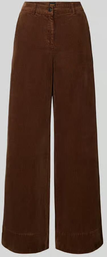 Boss Orange Corduroy broek met wijd been