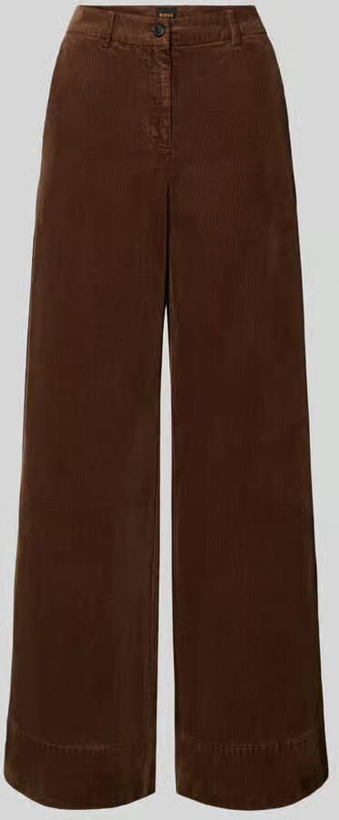 Boss Orange Corduroy broek met wijd been