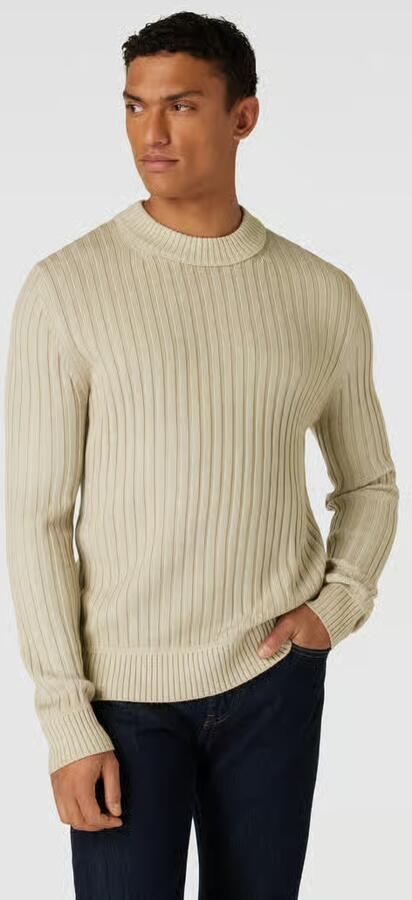 Boss Orange Gebreide pullover in gemêleerde look model 'Kriben' - Foto 2
