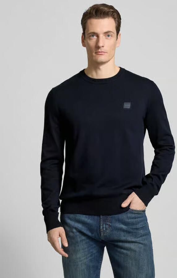 Boss Orange Gebreide pullover met ronde hals model 'Kanovano' - Foto 14