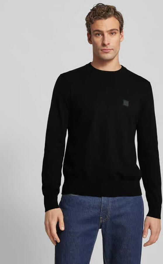 Boss Orange Gebreide pullover met ronde hals model 'Kanovano' - Foto 12