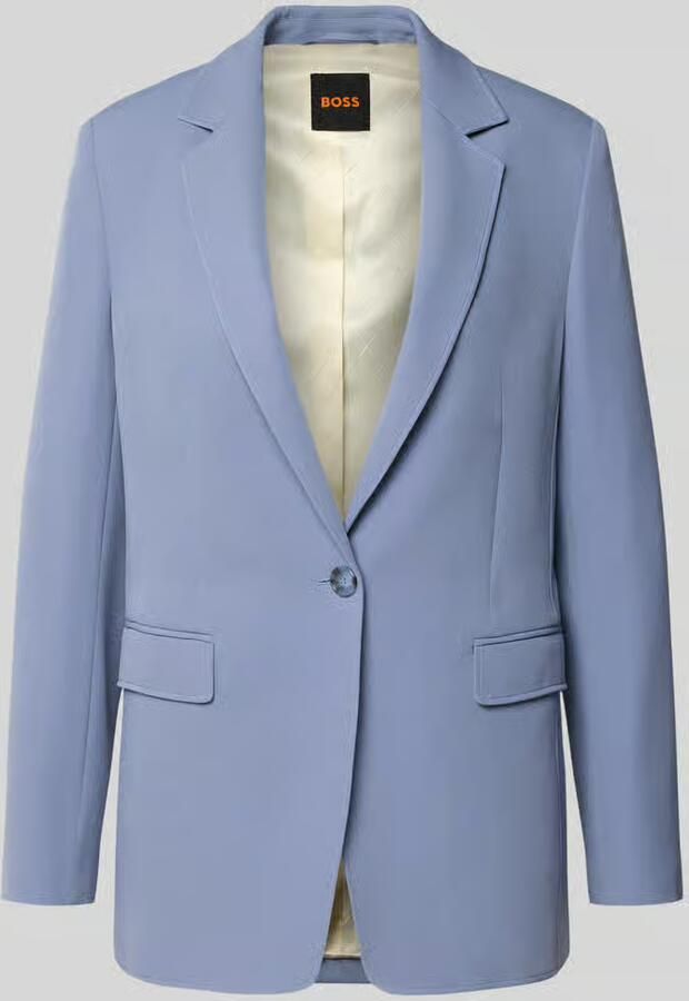 Boss Orange Getailleerde lange blazer met reverskraag model 'JABLA3'