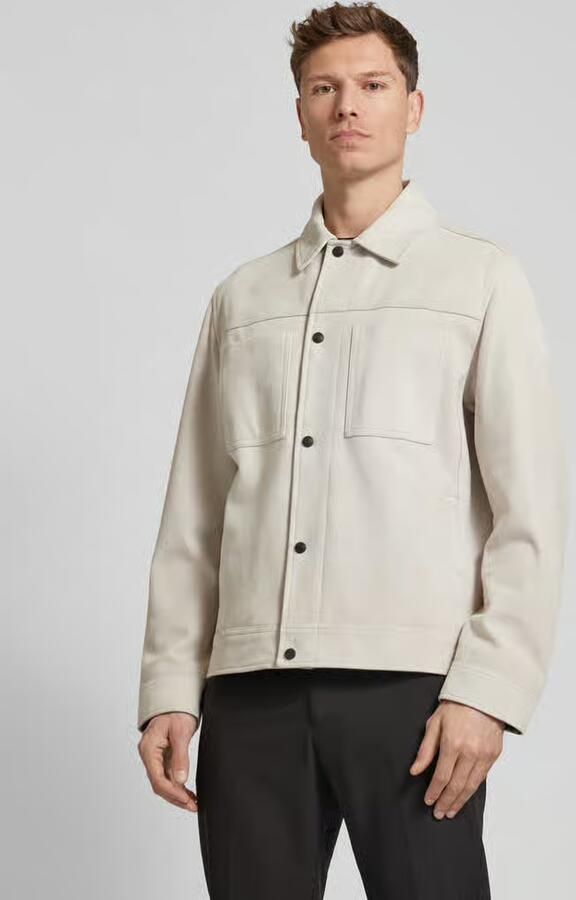 Boss Orange Jack in leerlook model 'Jomare' - Foto 2