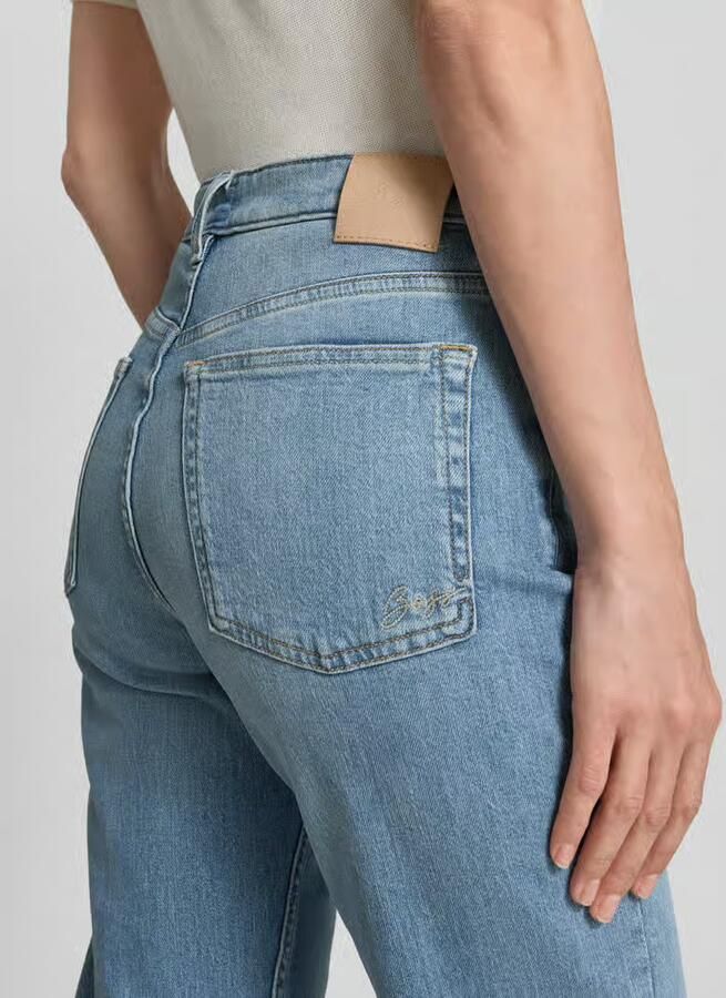 Boss Orange Korte jeans van katoenmix model 'C-SOFT KICK FLARE1.0'