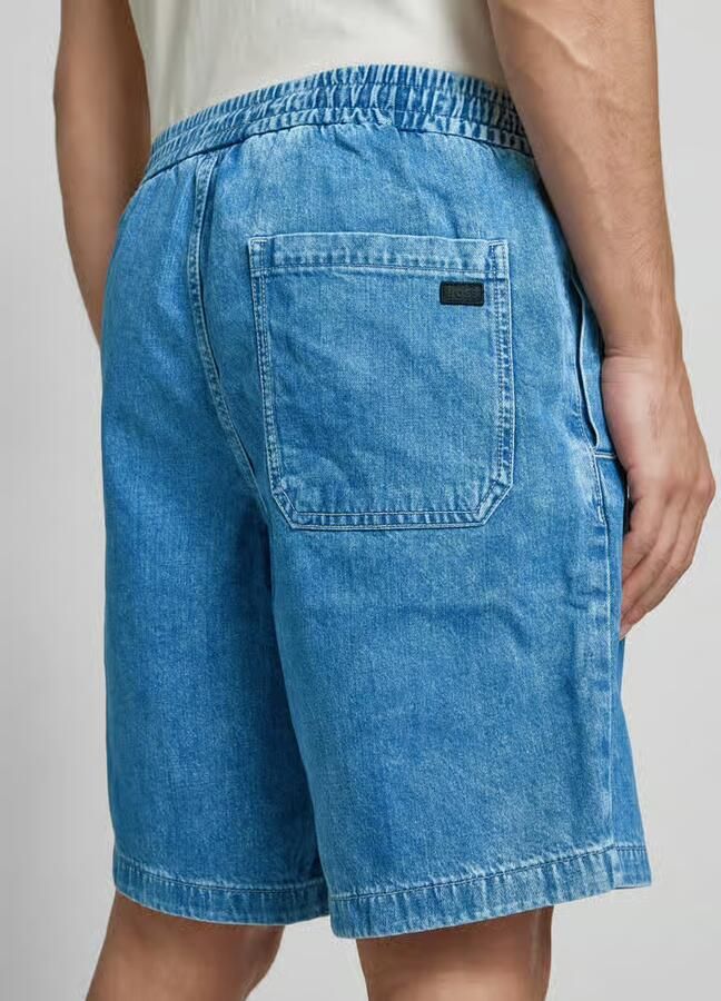 Boss Orange Korte regular fit broek met elastische band model 'Sandrew' - Foto 2