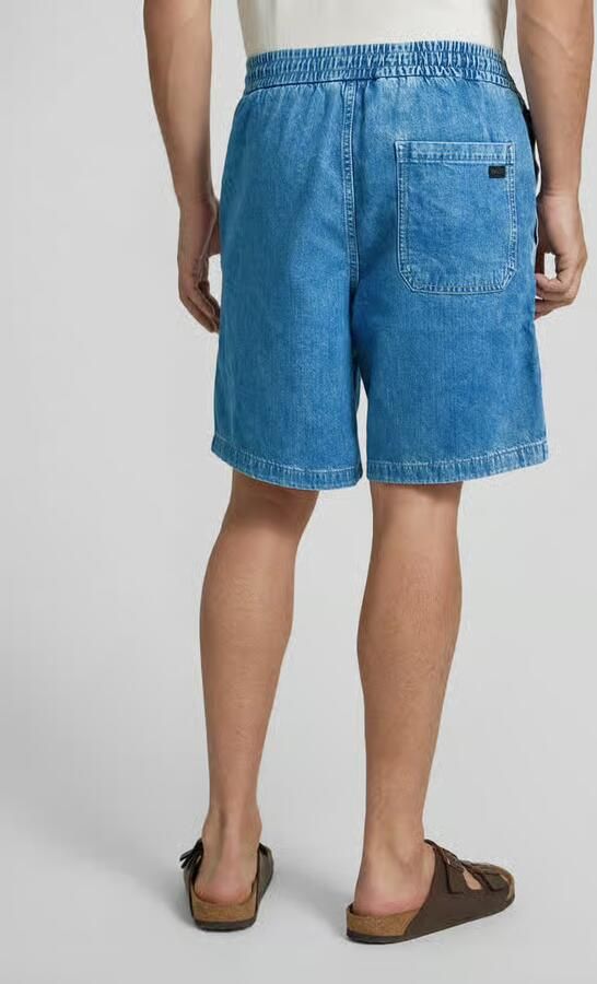 Boss Orange Korte regular fit broek met elastische band model 'Sandrew' - Foto 3