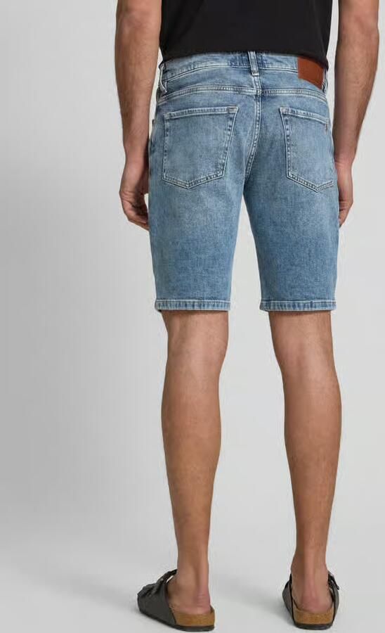 Boss Orange Korte regular fit jeans in used-look model 'Re.Maine' - Foto 3