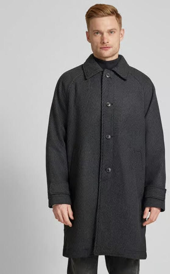 Boss Orange Lange jas met knoopsluiting model 'Ocozy'