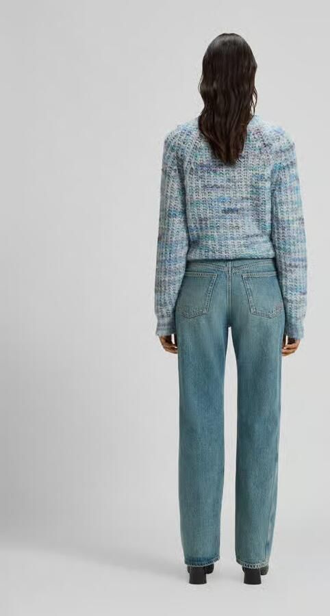 Boss Orange Loose fit jeans van een mix van katoen en lyocell model 'ADA'