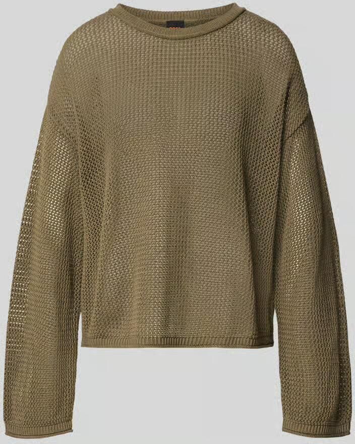 Boss Orange loose fit pullover van puur katoen model 'C_FARDE'