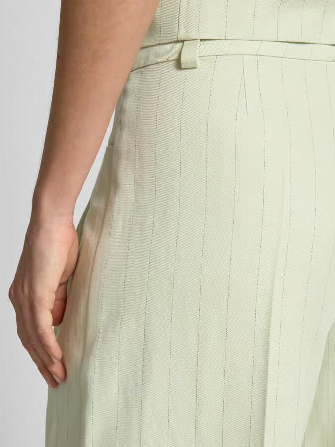 Boss Orange Loose fit wijdte broek met linnen model 'TAKORA'
