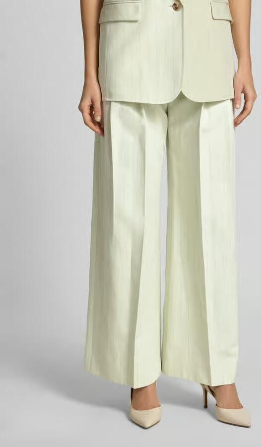 Boss Orange Loose fit wijdte broek met linnen model 'TAKORA' - Foto 3