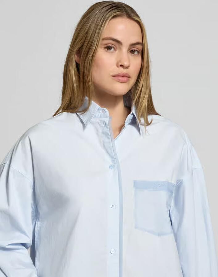 Boss Orange Oversized blouse met lange mouwen van puur katoen model 'C_Bonsta' - Foto 2