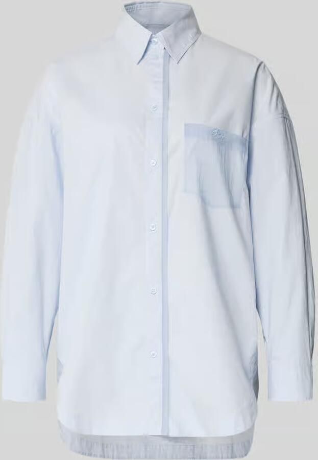 Boss Orange Oversized blouse met lange mouwen van puur katoen model 'C_Bonsta'
