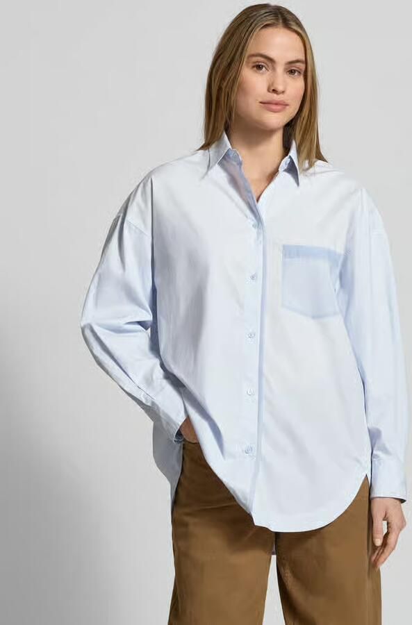 Boss Orange Oversized blouse met lange mouwen van puur katoen Model 'C_Bonsta' - Foto 3