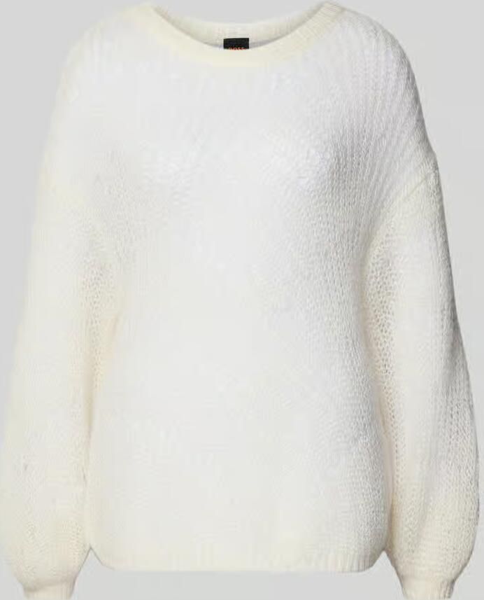 Boss Orange Oversized gebreide pullover van mohairmix met wol model 'C_FERIGNON'