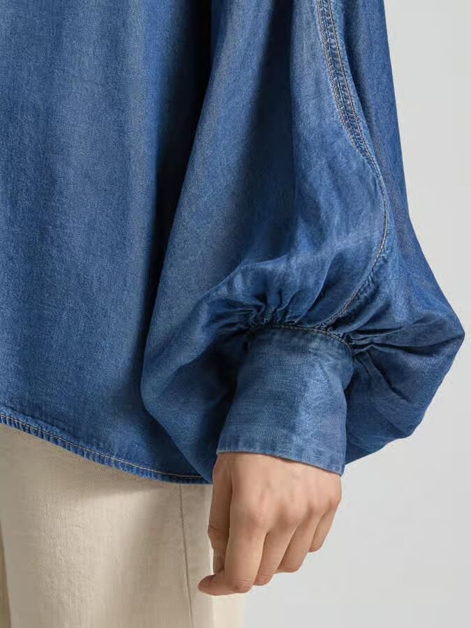 Boss Orange Oversized jeansblouse van lyocell model 'C_BETTA'