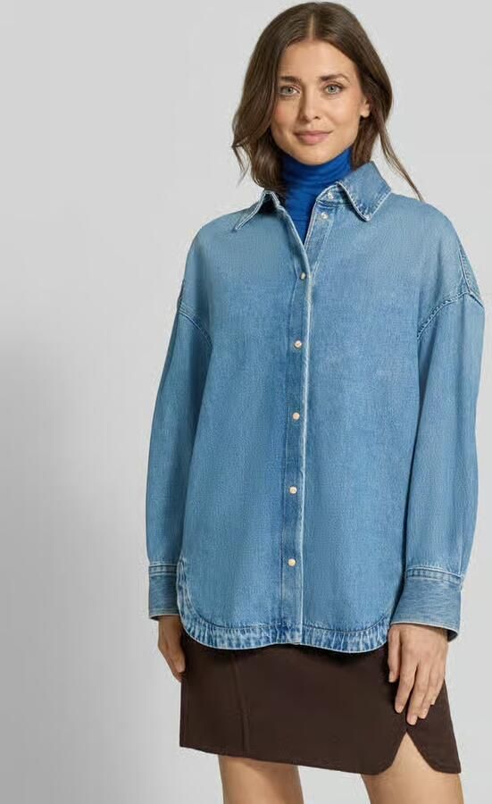 Boss Orange Oversized overhemdjack van katoendenim model 'C_OVERSHIRT 4.0' - Foto 2