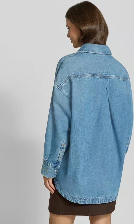 Boss Orange Oversized overhemdjack van katoendenim model 'C_OVERSHIRT 4.0' - Foto 3