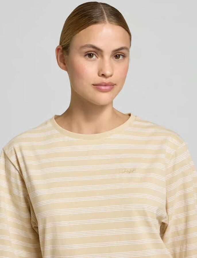 Boss Orange Oversized T-shirt van puur katoen model 'C_EREGULAR_STRIPE'