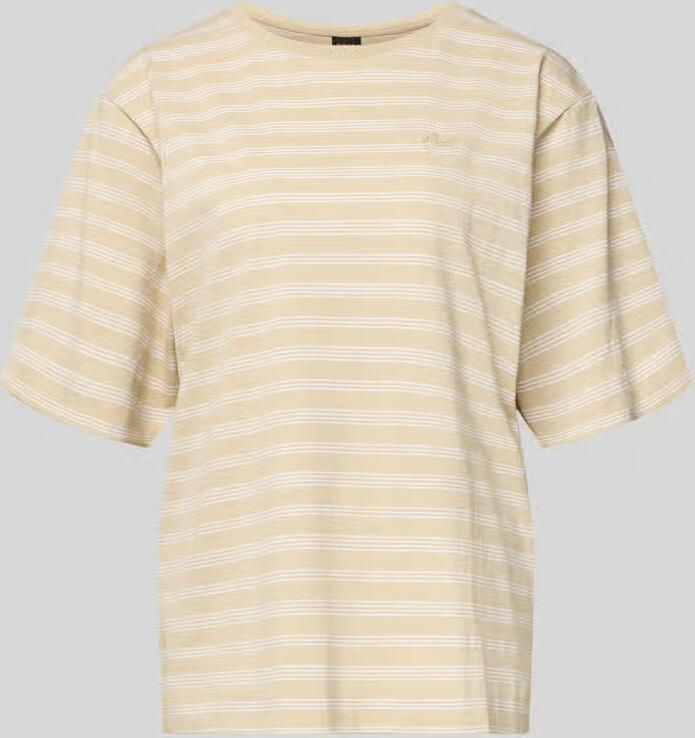 Boss Orange Oversized T-shirt van puur katoen model 'C_EREGULAR_STRIPE' - Foto 2