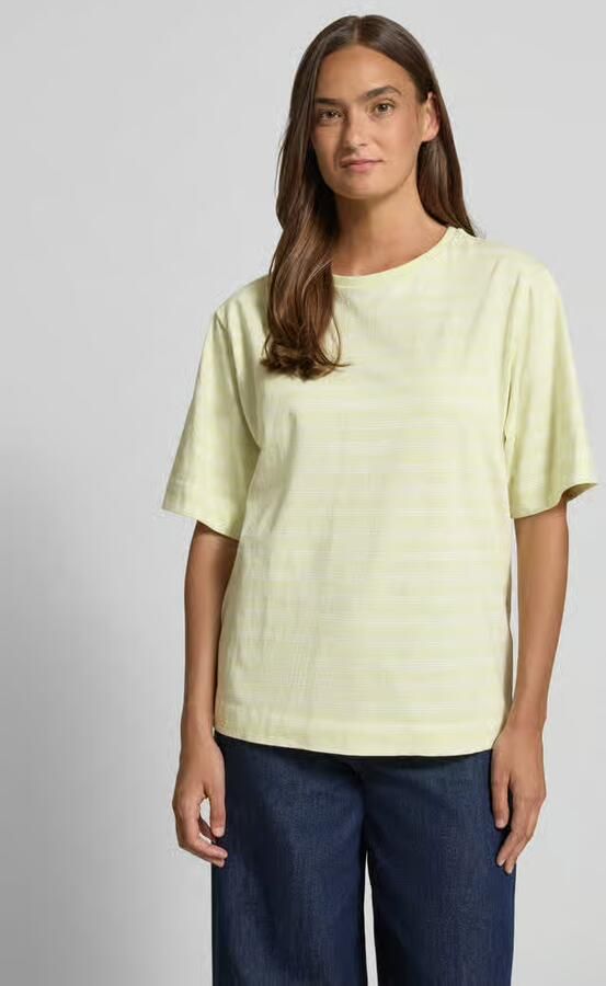 Boss Orange Oversized T-shirt van puur katoen model 'C_EREGULAR_STRIPE' - Foto 4